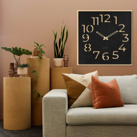 Dřevěné hodiny na zeď - Sentop | HDFK024 | javor