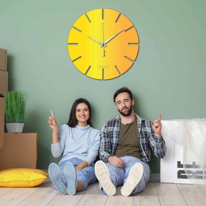 Nástěnné hodiny z plexiskla barevné - APLEND