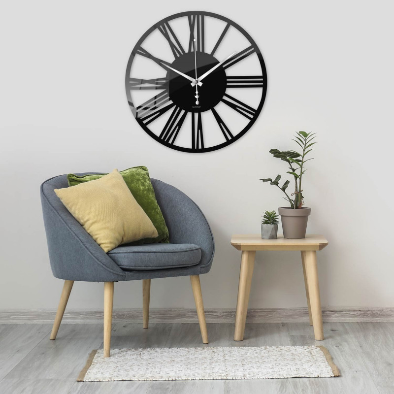 Nástěnné hodiny z plexiskla