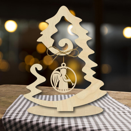 SENTOP dřevěný vánoční stromeček | přírodní dřevo PR0458