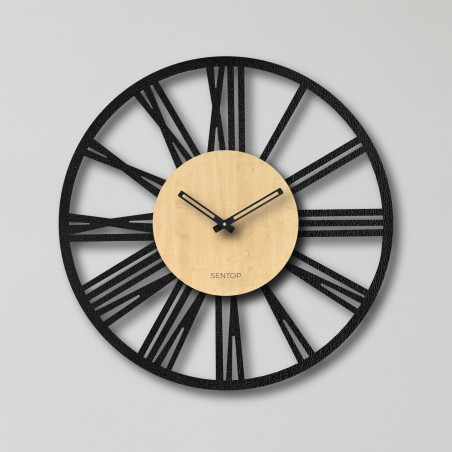 Nástěnné hodiny římské číslice - Sentop | HDFK028 | javor