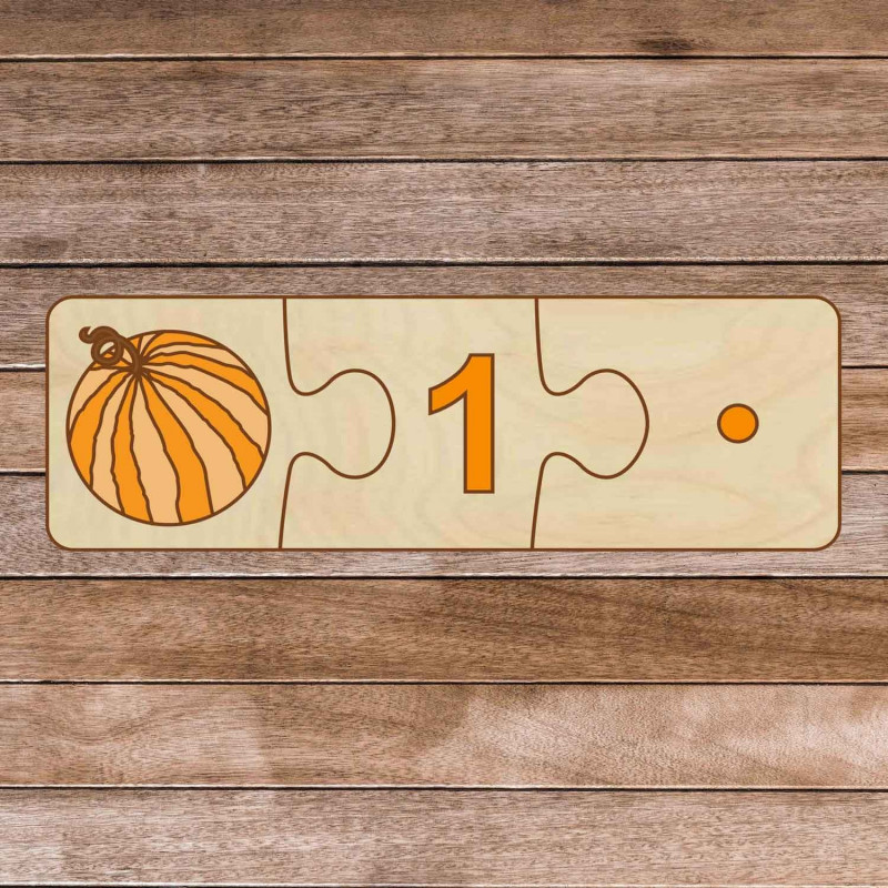 Dětská dřevěná skládačka - Třídílné puzzle 30...