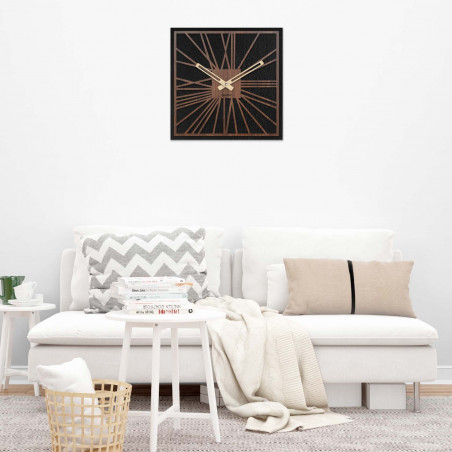 Dřevěné hodiny na zeď - Sentop | HDFK031 | ořech wenge