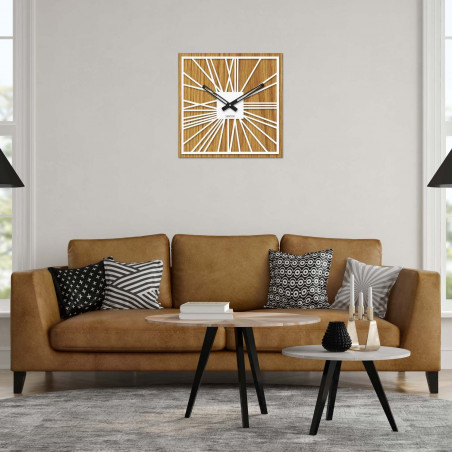 Dřevěné hodiny na zeď - Sentop | HDFK031 | dub