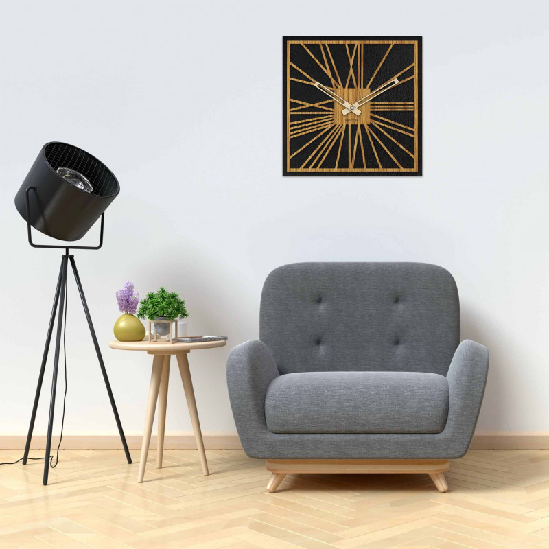 Dřevěné hodiny na zeď - Sentop | HDFK031 | dub