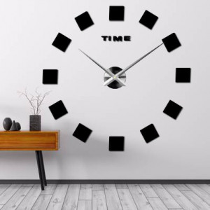 Nástěnné hodiny nalepovací ŠTRVORCE  3D 2