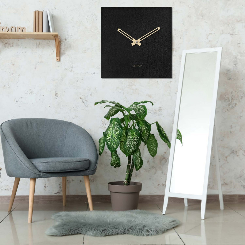 Minimalistické hodiny na zeď - Sentop čtverec |...