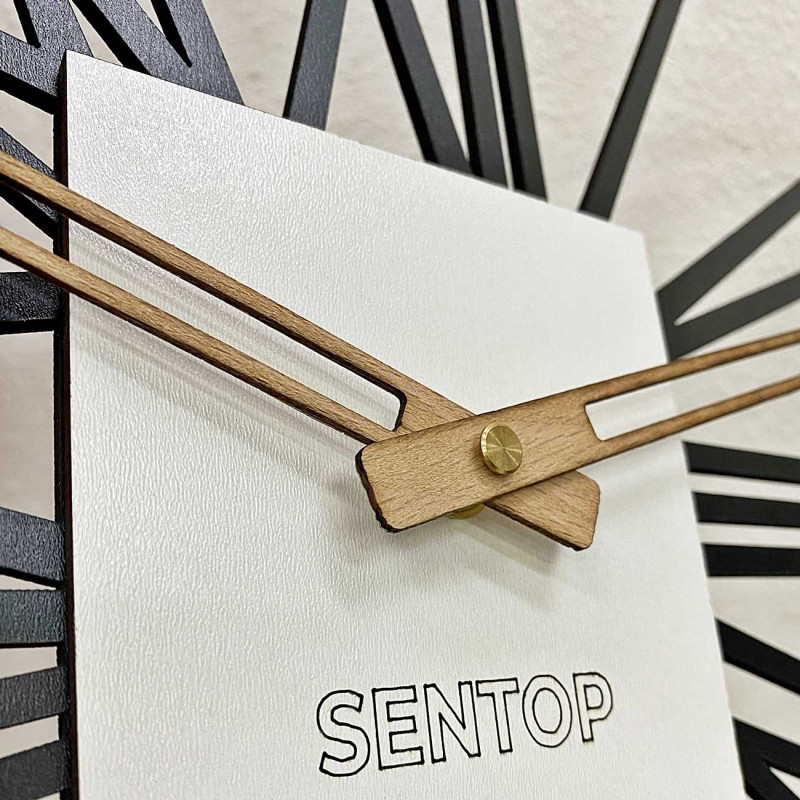 Dřevěné hodiny na zeď - Sentop | HDFK038 | dub