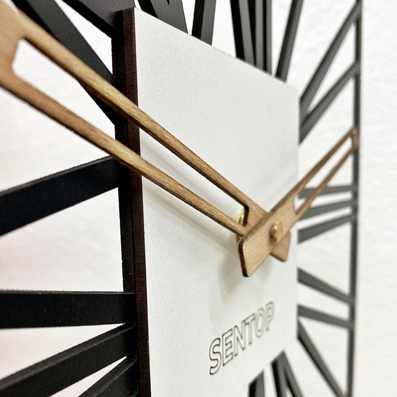 Dřevěné hodiny na zeď - Sentop | HDFK038 | dub