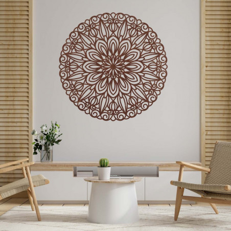 Elegantní mandala - Dřevěná dekorace na zeď - SOFIS