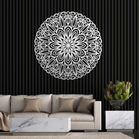Elegantní mandala - Dřevěná dekorace na zeď - SOFIS