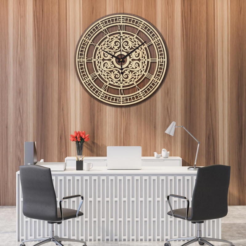 Elegantní dřevěné nástěnné hodiny - Sentop |...