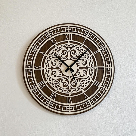 Elegantní dřevěné nástěnné hodiny - Sentop | PR0463 | dvojitá vrstva