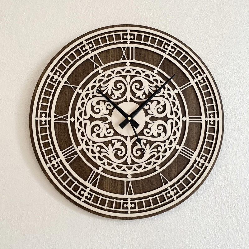 Elegantní dřevěné nástěnné hodiny - Sentop |...