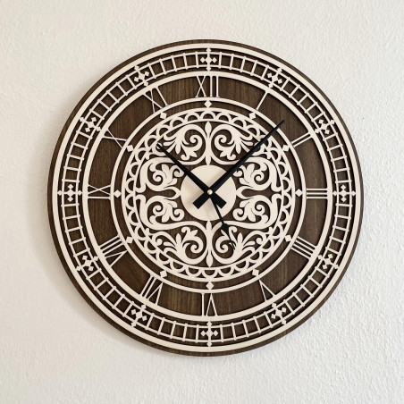 Elegantní dřevěné nástěnné hodiny - Sentop | PR0463 | dvojitá vrstva