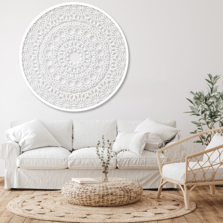 Elegantní dřevěná mandala - Exkluzivní dřevěná dekorace na zeď do obývacího pokoje