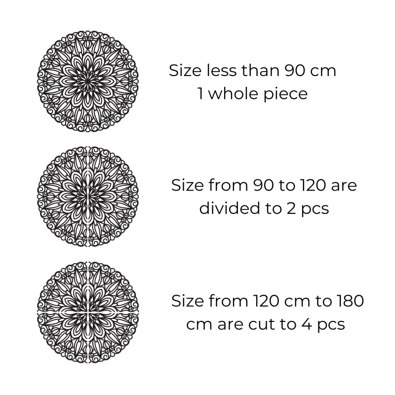 Elegantní dřevěná mandala na zeď - SOFIS