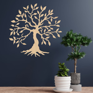 Dřevěný obrázek - tupování větví života 2