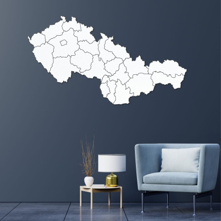 Dřevěná mapa Slovenska a České republiky - PUZZLE