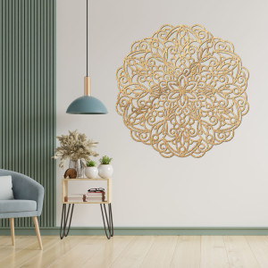 Dřevěná mandala, nástěnná malba - TERRONS 2