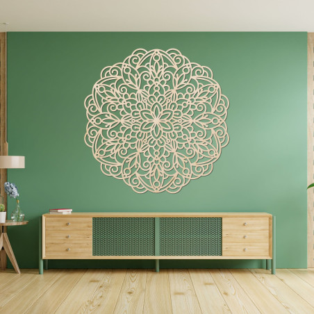 Dřevěná mandala, nástěnná malba - TERRONS