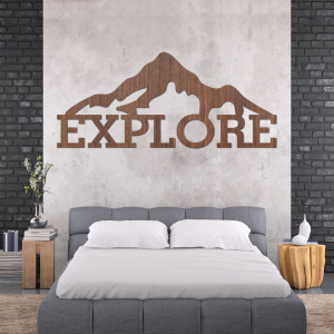 Vyřezávaný dřevěný obraz hory - JAMMONY 2