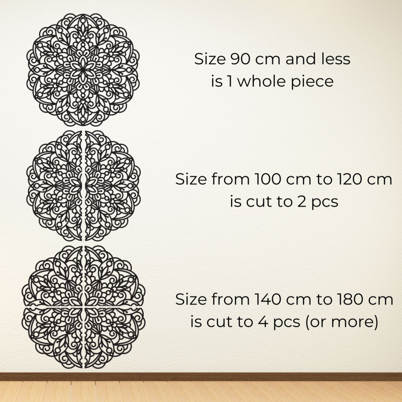 Dřevěná mandala, nástěnná malba - TERRONS