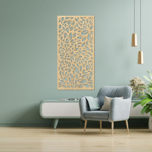 Abstraktní květinová malba na zdi - PINIIA 2