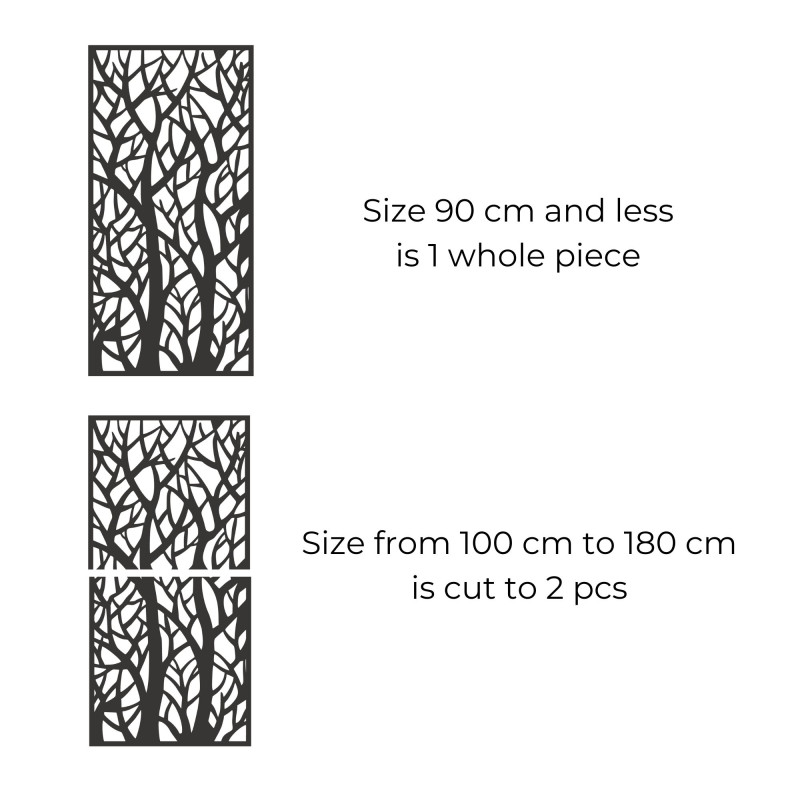 Dekorativní panelová malba lesních siluet - LYDIO