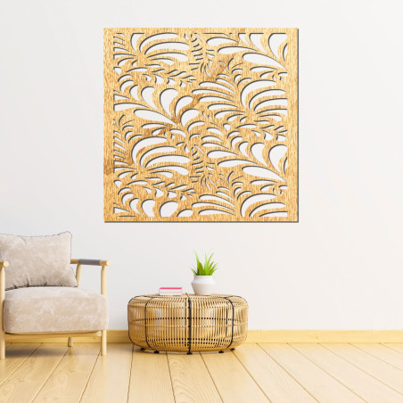 Vyřezávaný dřevěný obraz na zeď - HERBA