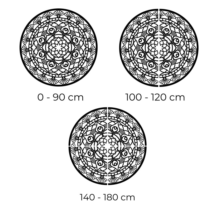 Vyřezávaná mandala - Květ života