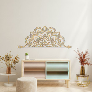 Dřevěná mandala na zeď - ARONGE 2