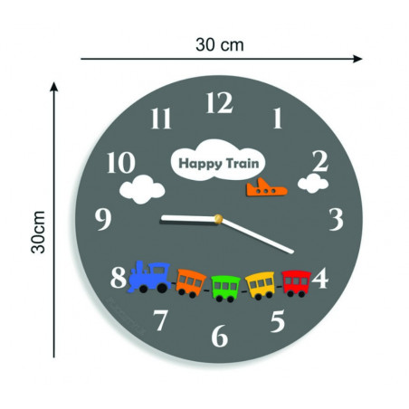 Hodiny na zeď pro děti – modré provedení