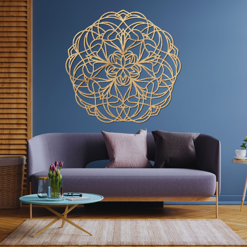 Unikátní nástěnná dekorace mandala pokoje - SERENA
