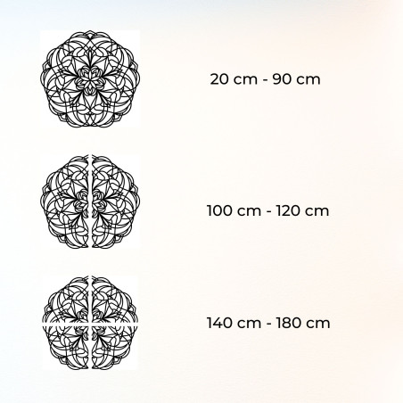 Unikátní nástěnná dekorace mandala pokoje - SERENA