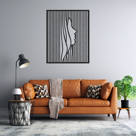 Optická iluze obličeje - moderní dekorativní prvek do interiéru - FACIEI