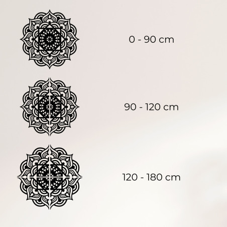 Dřevěná nástěnná dekorace mandala - ROMANCE