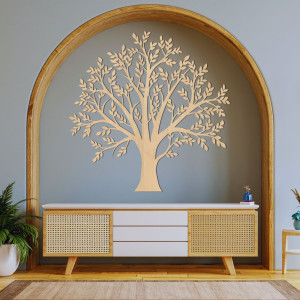 Vyřezávaná dřevěná dekorace rodokmenu - FAMILIAE 2