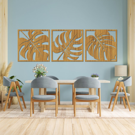 Přírodní dekorace na zeď monstera - SELERE