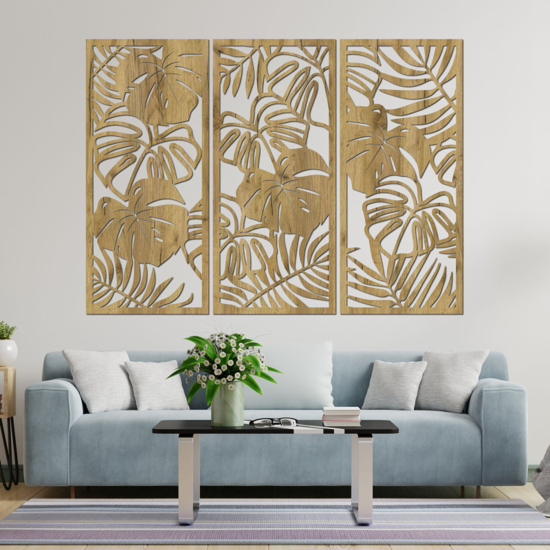 Tropické listy monstera a papraď - LIBOGA