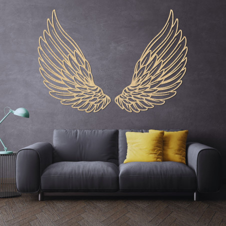 Dřevěná nástěnná dekorace andělská křídla - ANGELIC