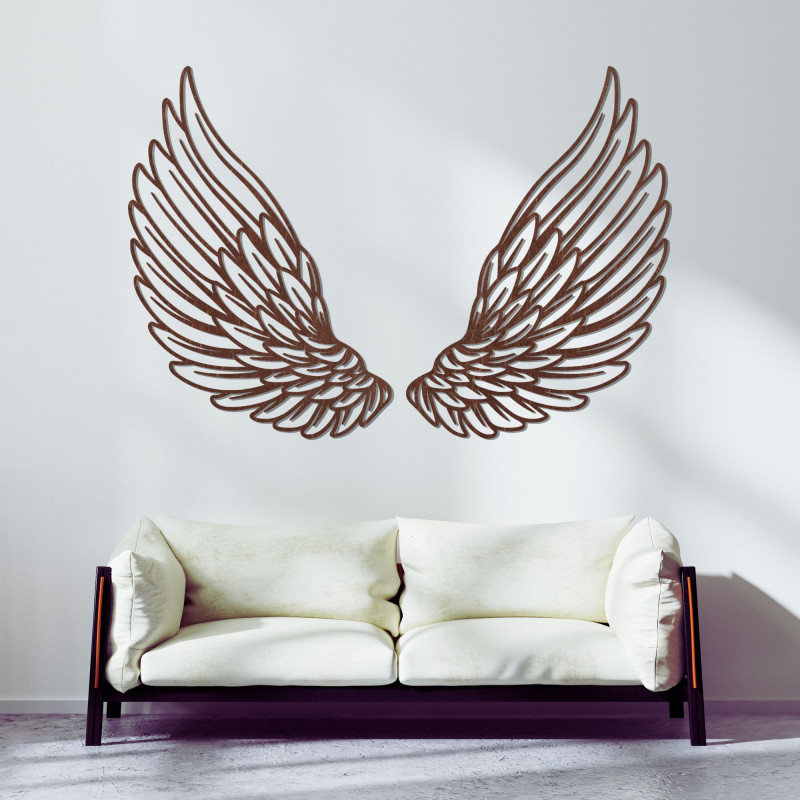 Dřevěná nástěnná dekorace andělská křídla - ANGELIC