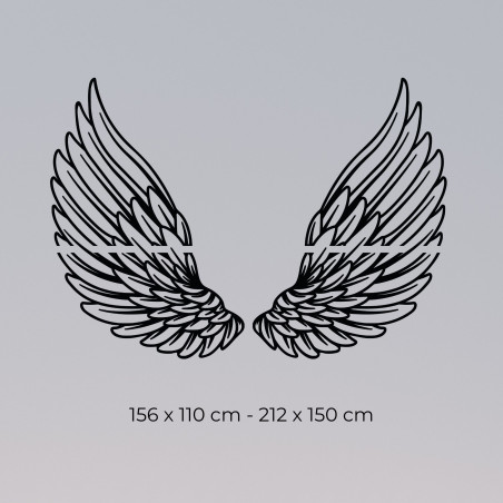 Dřevěná nástěnná dekorace andělská křídla - ANGELIC