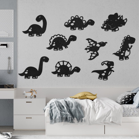 Dřevěný obraz do dětského pokoje dinosauři - TERESEK