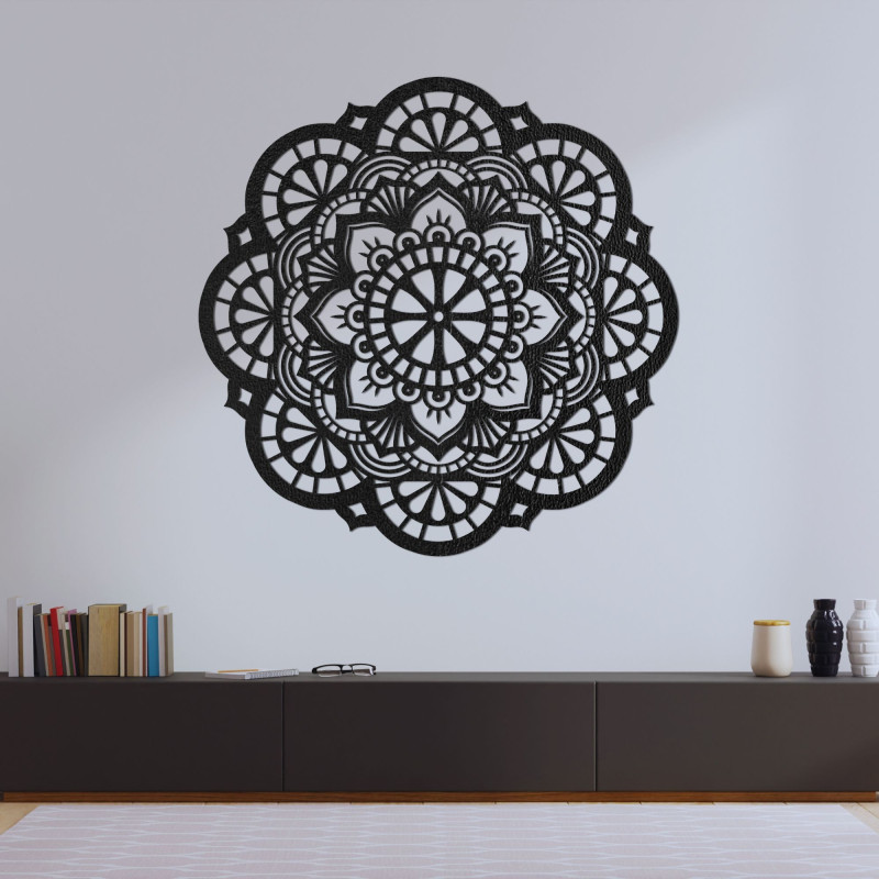 Nástěnný dřevěný obraz mandala světlo života - LUMEN