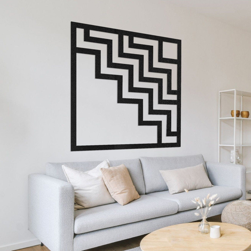 Geometrická dekorace na zeď čtvercová - SUQARE