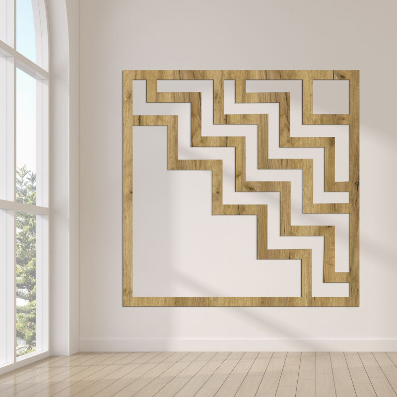Geometrická dekorace na zeď čtvercová - SUQARE