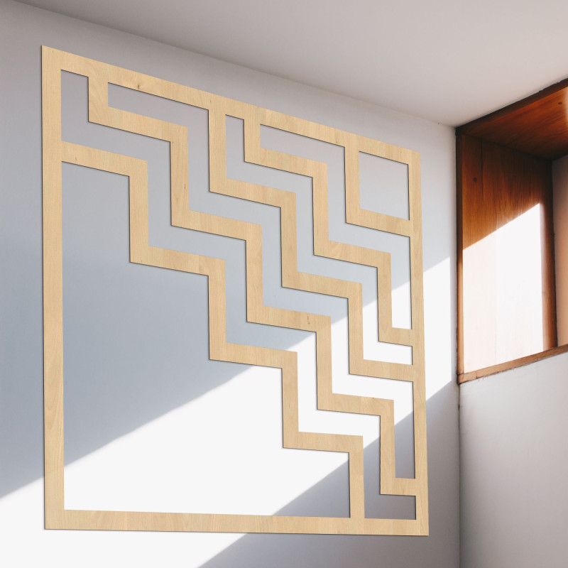 Geometrická dekorace na zeď čtvercová - SUQARE