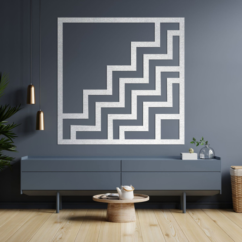Dřevěná geometrická dekorace čtverec - FORNET
