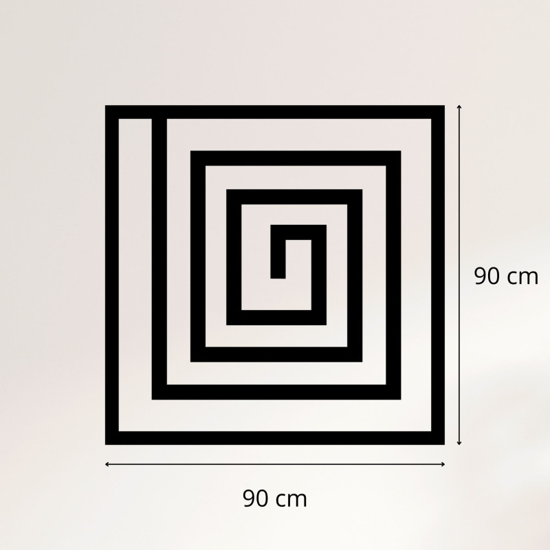 Dřevěná dekorace spirála - SQUARIL